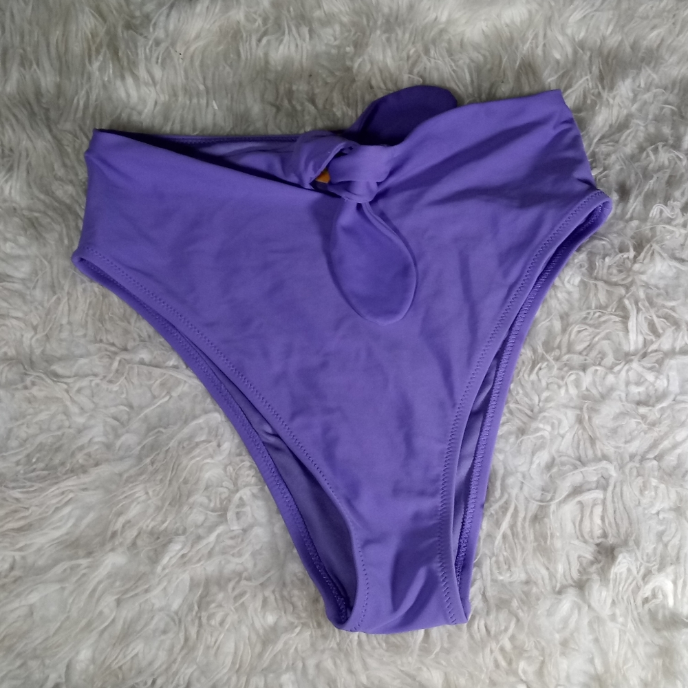 Hop Lun High Waisted Tie Bikini Bottom Size S - Picture 2 of 7